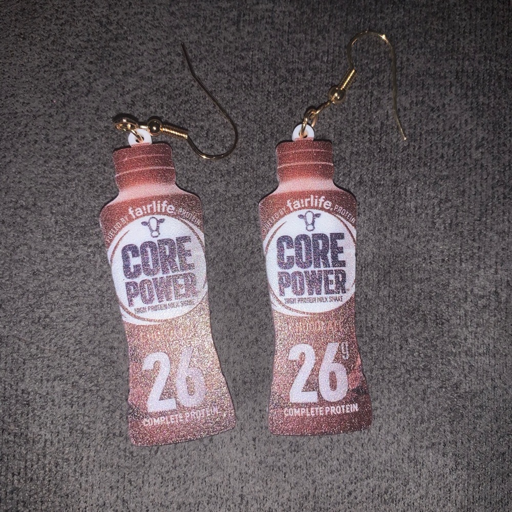 Fairlife Chocolate Milk Core Power Snacks Products Earrings -39